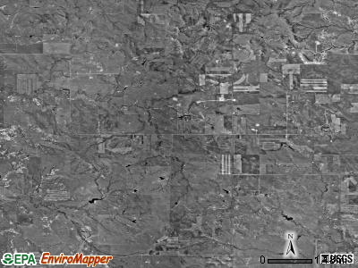 Nebo township, North Dakota satellite photo by USGS