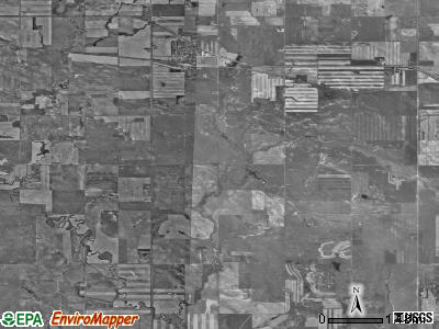 Reeder township, North Dakota satellite photo by USGS
