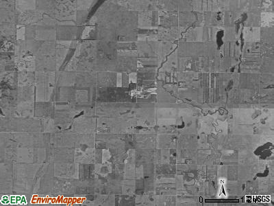 Kentner township, North Dakota satellite photo by USGS