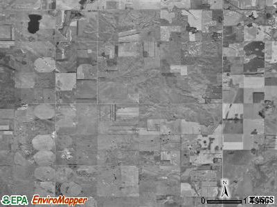 Jackson township, North Dakota satellite photo by USGS