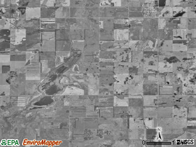 Sargent township, North Dakota satellite photo by USGS
