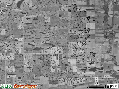 Ransom township, North Dakota satellite photo by USGS