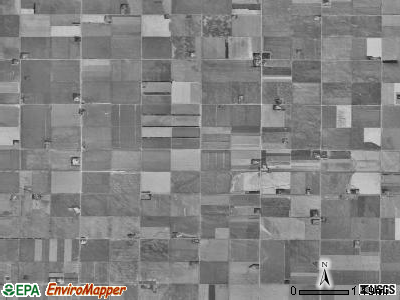 Devillo township, North Dakota satellite photo by USGS