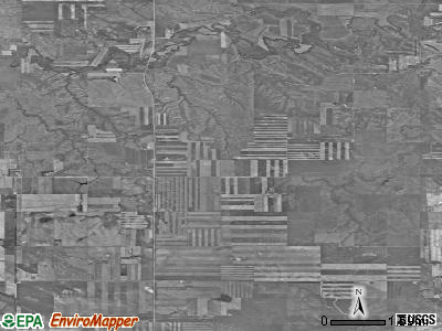 Menz township, North Dakota satellite photo by USGS