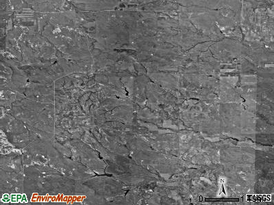 Langberg township, North Dakota satellite photo by USGS