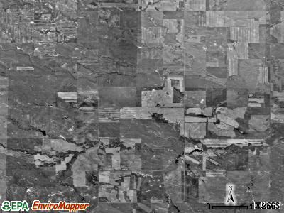 Grand River township, North Dakota satellite photo by USGS