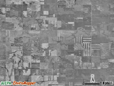 Gilstrap township, North Dakota satellite photo by USGS