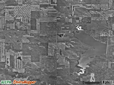 Minnehaha township, North Dakota satellite photo by USGS