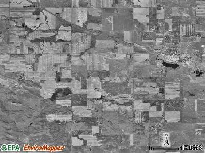 Hettinger township, North Dakota satellite photo by USGS
