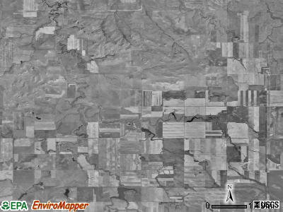 Orange township, North Dakota satellite photo by USGS