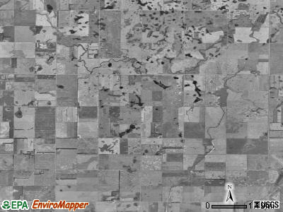 Taylor township, North Dakota satellite photo by USGS