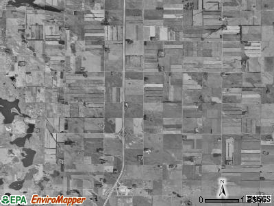Greendale township, North Dakota satellite photo by USGS