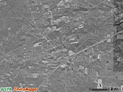 Kingsville township, Ohio satellite photo by USGS