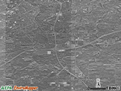 Plymouth township, Ohio satellite photo by USGS