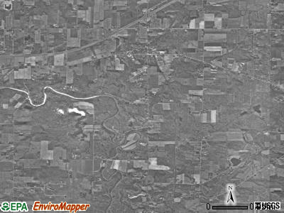 Austinburg township, Ohio satellite photo by USGS