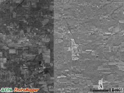 Thompson township, Ohio satellite photo by USGS