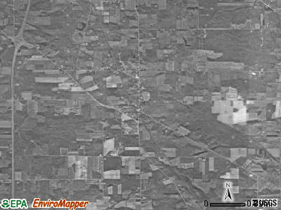Dorset township, Ohio satellite photo by USGS