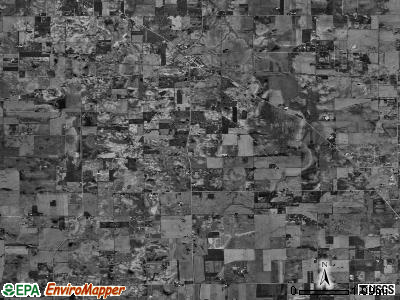 Burlington township, Illinois satellite photo by USGS
