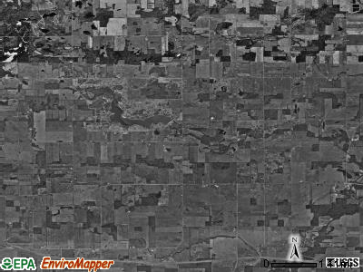 Bridgewater township, Ohio satellite photo by USGS