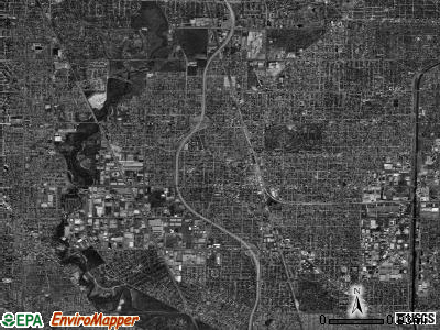 Niles township, Illinois satellite photo by USGS