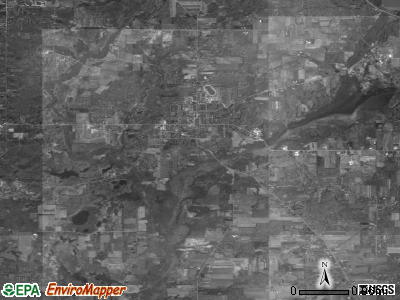 Burton township, Ohio satellite photo by USGS
