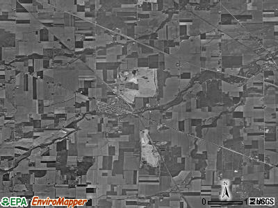 Woodville township, Ohio satellite photo by USGS