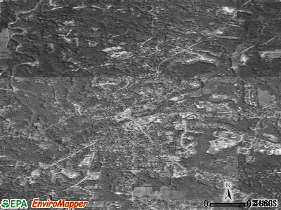 Chagrin Falls township, Ohio satellite photo by USGS