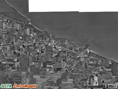 Huron township, Ohio satellite photo by USGS
