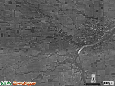 Napoleon township, Ohio satellite photo by USGS
