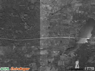 Auburn township, Ohio satellite photo by USGS
