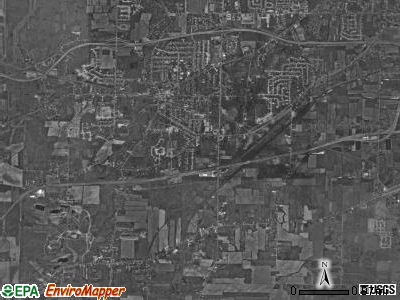 Amherst township, Ohio satellite photo by USGS