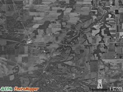 Milan township, Ohio satellite photo by USGS