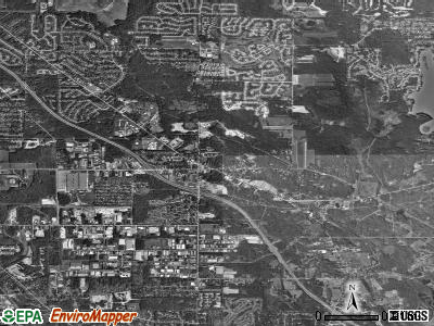 Twinsburg township, Ohio satellite photo by USGS