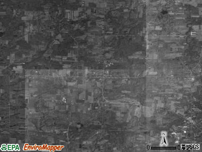 Hiram township, Ohio satellite photo by USGS