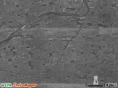Flatrock township, Ohio satellite photo by USGS