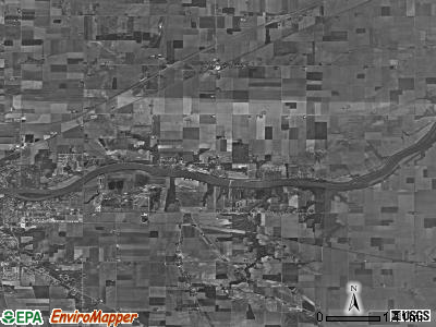 Richland township, Ohio satellite photo by USGS