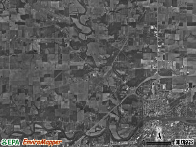 Noble township, Ohio satellite photo by USGS