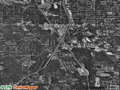 Northfield Center township, Ohio satellite photo by USGS