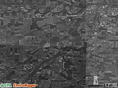Defiance township, Ohio satellite photo by USGS