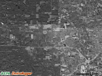 Brookfield township, Ohio satellite photo by USGS