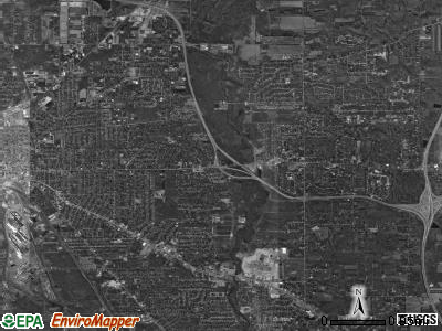 Howland township, Ohio satellite photo by USGS