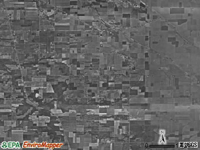 Highland township, Ohio satellite photo by USGS