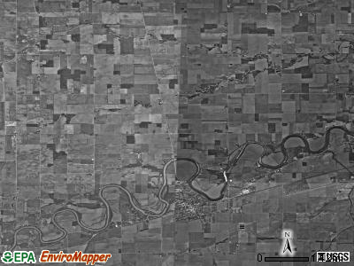 Carryall township, Ohio satellite photo by USGS