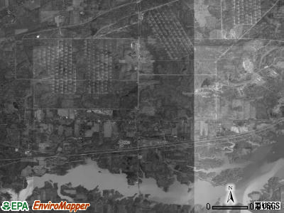 Charlestown township, Ohio satellite photo by USGS