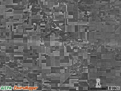 Monroe township, Ohio satellite photo by USGS