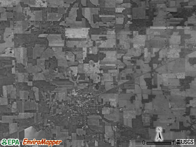 New London township, Ohio satellite photo by USGS
