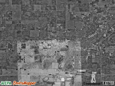 DeKalb township, Illinois satellite photo by USGS