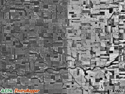 Blanchard township, Ohio satellite photo by USGS