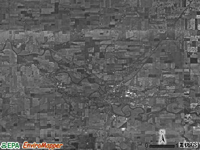 Ottawa township, Ohio satellite photo by USGS