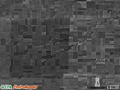 Blue Creek township, Ohio satellite photo by USGS